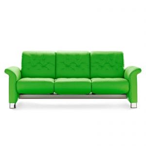 Sofa METROPOLITAN 3-Sitzer Leder Paloma summer green Stressless