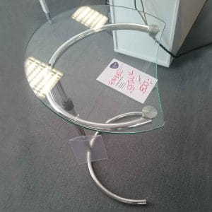 FLEXI-TABLE Glastisch Gestell chrom